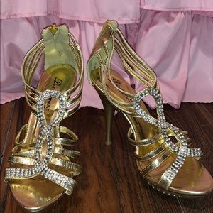 Used Gold Heels